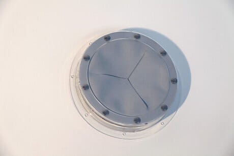 Glovebox Iris Port; Silicone, Self-Closing, for 8