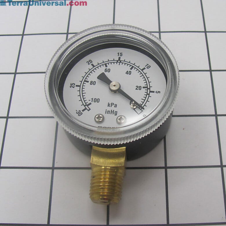 Senses and indicates vacuums on 0-30 Hg scale | 5235-10 displayed