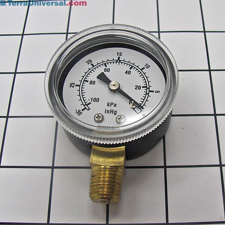 Senses and indicates vacuums on 0-30 Hg scale | 5235-10 displayed