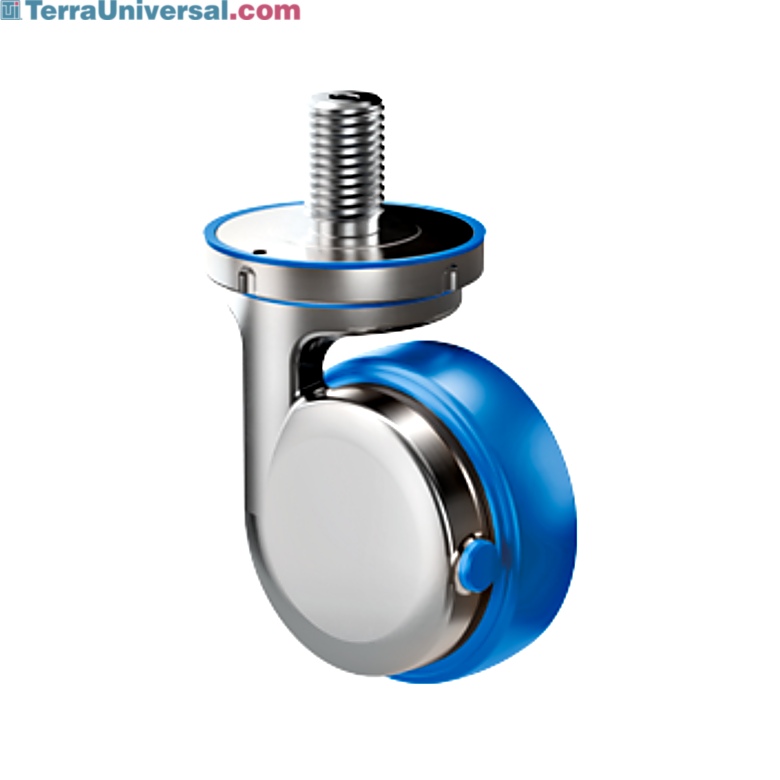 Smooth and crevice-free caster to prevent contamination buildup, while also withstanding heavy loads  |  2807-84 displayed